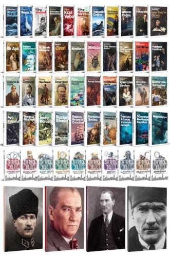 61 Dünya Klasiği ve Atatürk Temalı 64 Sayfa Çizgili Defter Seti -1