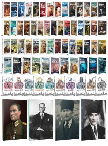 64 Dünya Klasiği ve Atatürk Temalı 64 Sayfa Çizgili Defter Seti -2