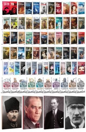 68 Dünya Klasiği ve Atatürk Temalı 64 Sayfa Çizgili Defter Seti -1