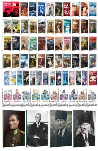 68 Dünya Klasiği ve Atatürk Temalı 64 Sayfa Çizgili Defter Seti -2