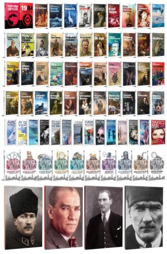78 Dünya Klasiği ve Atatürk Temalı 64 Sayfa Çizgili Defter Seti -1