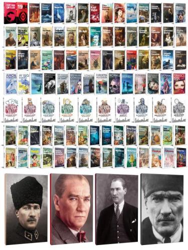 99 Dünya Klasiği ve Atatürk Temalı 64 Sayfa Çizgili Defter Seti -1
