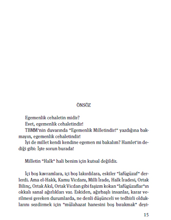 Egemenlik Cehaletindir