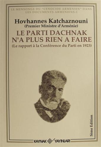 Le Parti Dachnak Na Plus Rien a Faire